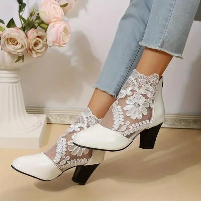 Antonia - Zapatos Florales De Piel⏐Edición Premium