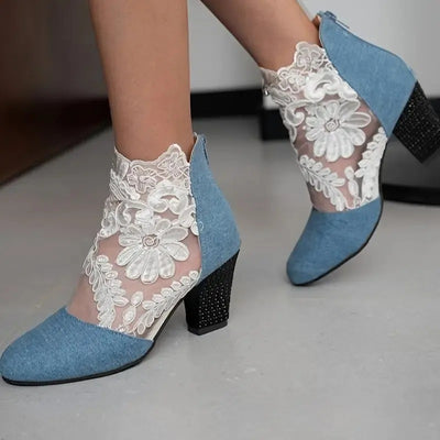 Antonia - Zapatos Florales De Piel⏐Edición Premium