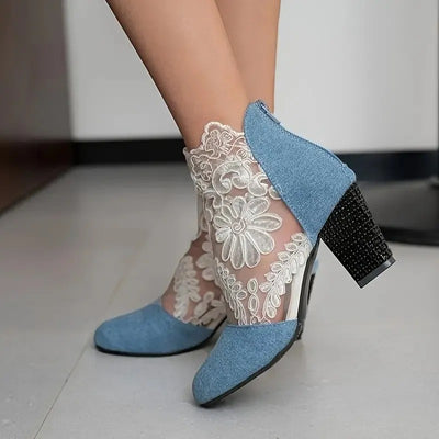 Antonia - Zapatos Florales De Piel⏐Edición Premium