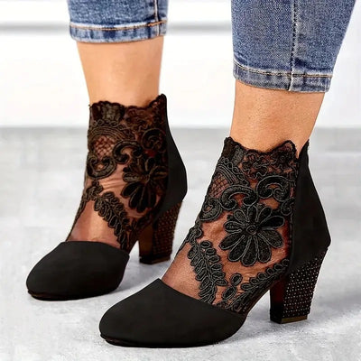 Antonia - Zapatos Florales De Piel⏐Edición Premium