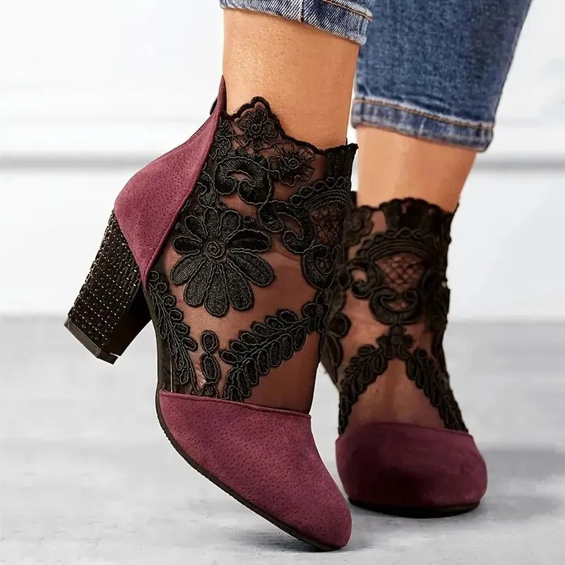 Antonia - Zapatos Florales De Piel⏐Edición Premium
