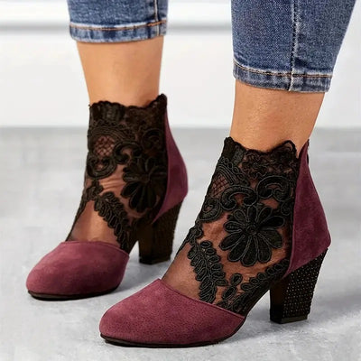 Antonia - Zapatos Florales De Piel⏐Edición Premium